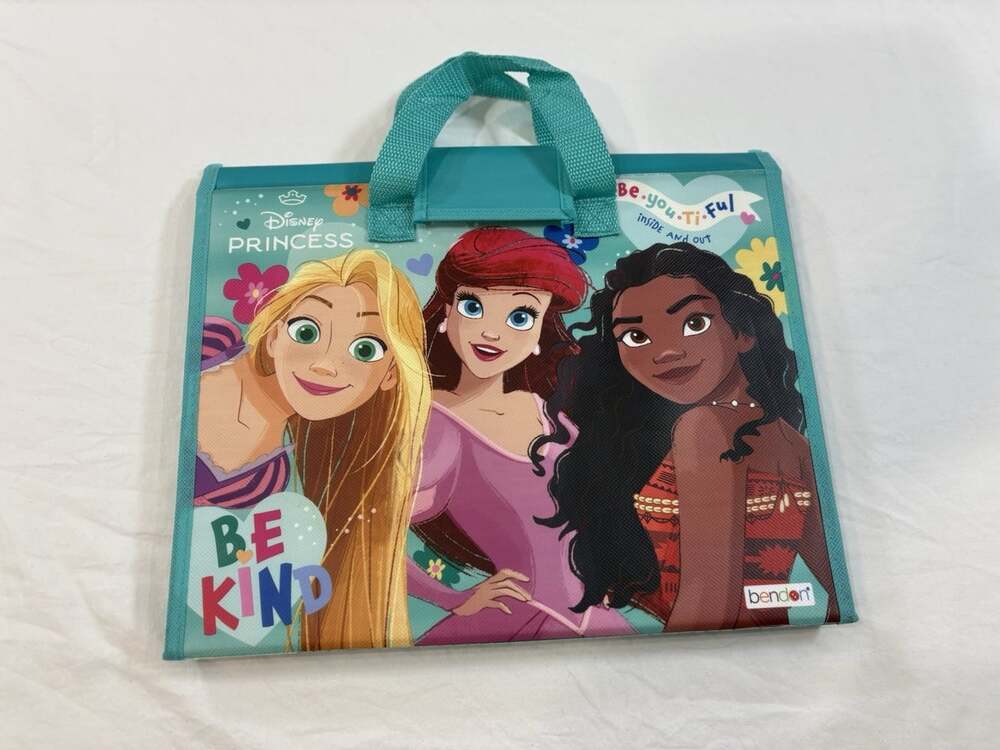 Disney Princess Tri-Fold Storage Case Organizer Bendon Art Craft Travel